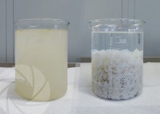 Eau de lavage du second bain de dégraissage